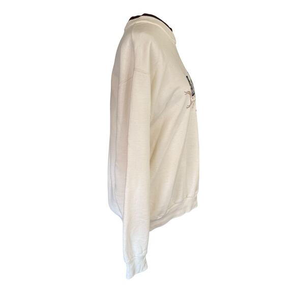 Vtg 90s Y2K Birdhouse Sweatshirt Jerzees Grandmacore Granny core - Picture 6 of 12